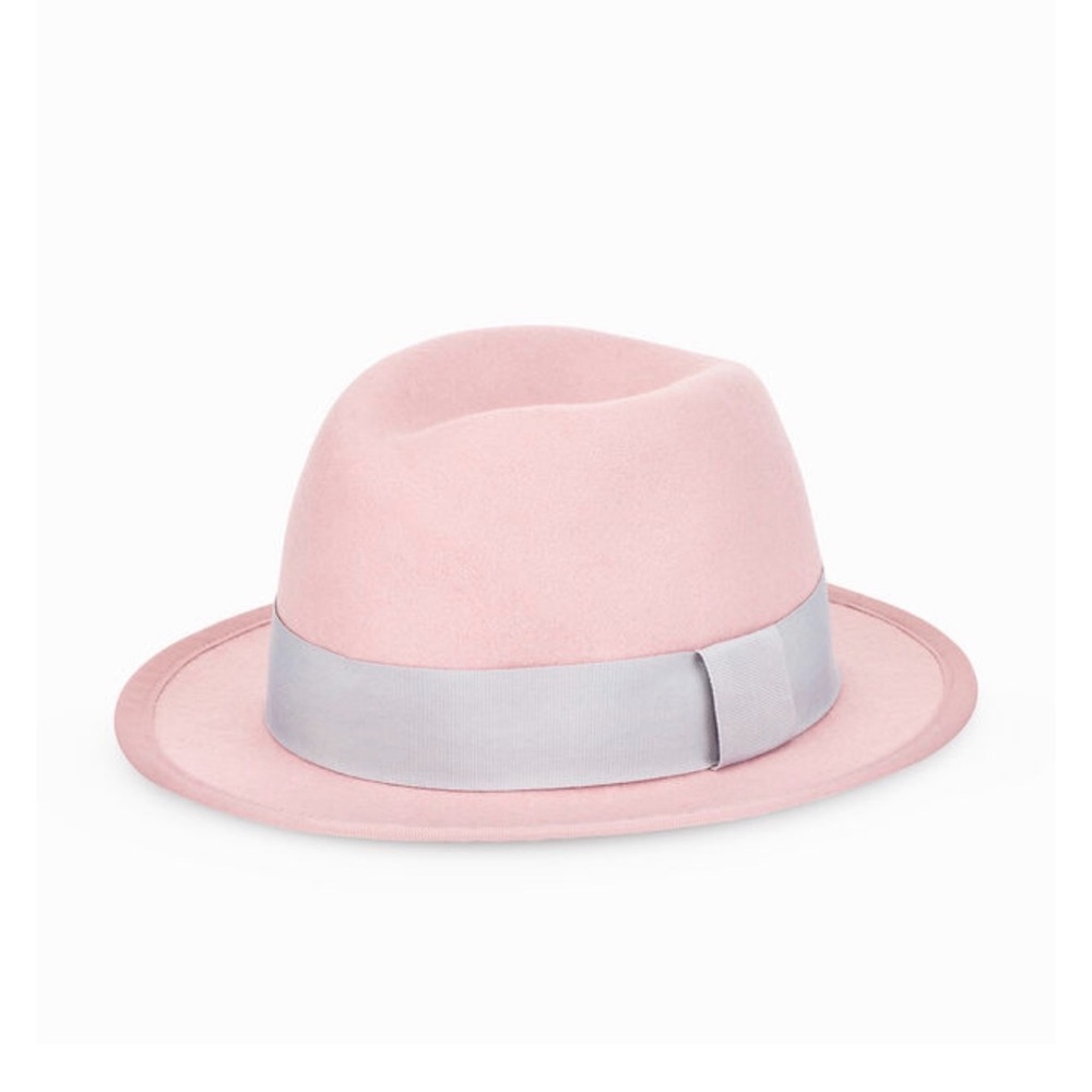 NEW WITH TAGS Talbots 100% Wool Pink and Gray Hat